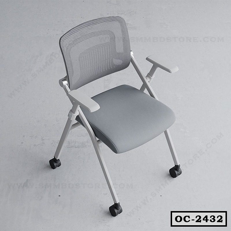 Best Foldable Office Meeting Chair | Student Training Chair with Adjustable Armrest OC-2432