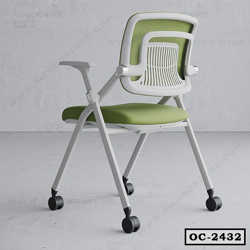 Best Foldable Office Meeting Chair | Student Training Chair with Adjustable Armrest OC-2432