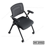 Best Foldable Office Meeting Chair | Student Training Chair with Adjustable Armrest OC-2432