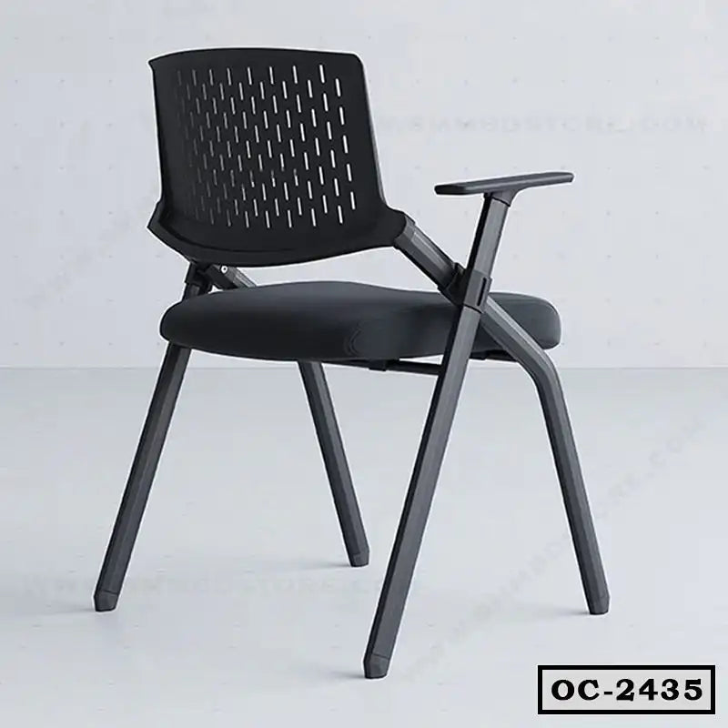 Best Folding Training Chair | Strong Plastic Low Back Fabric Seating Study Table OC-2435 Secondary image