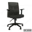 Black ergonomic office chair with mesh back, armrests, and wheeled base, model OC-2448