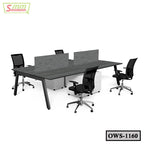 Simple Office Workstation Table With Partition | OWS-1160