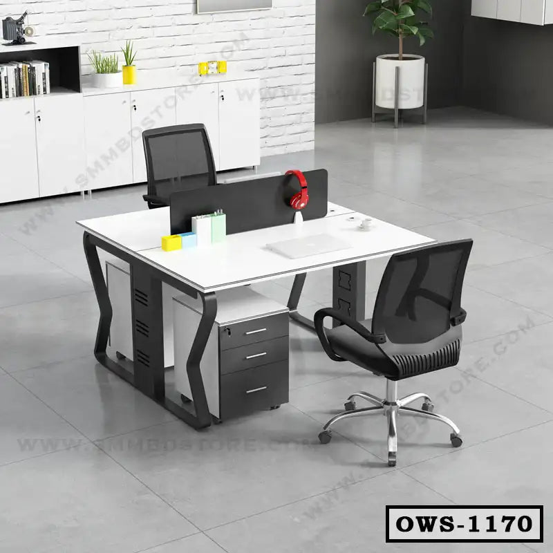 S Shaped Staff Workstation Desk | OWS-1170 Secondary image