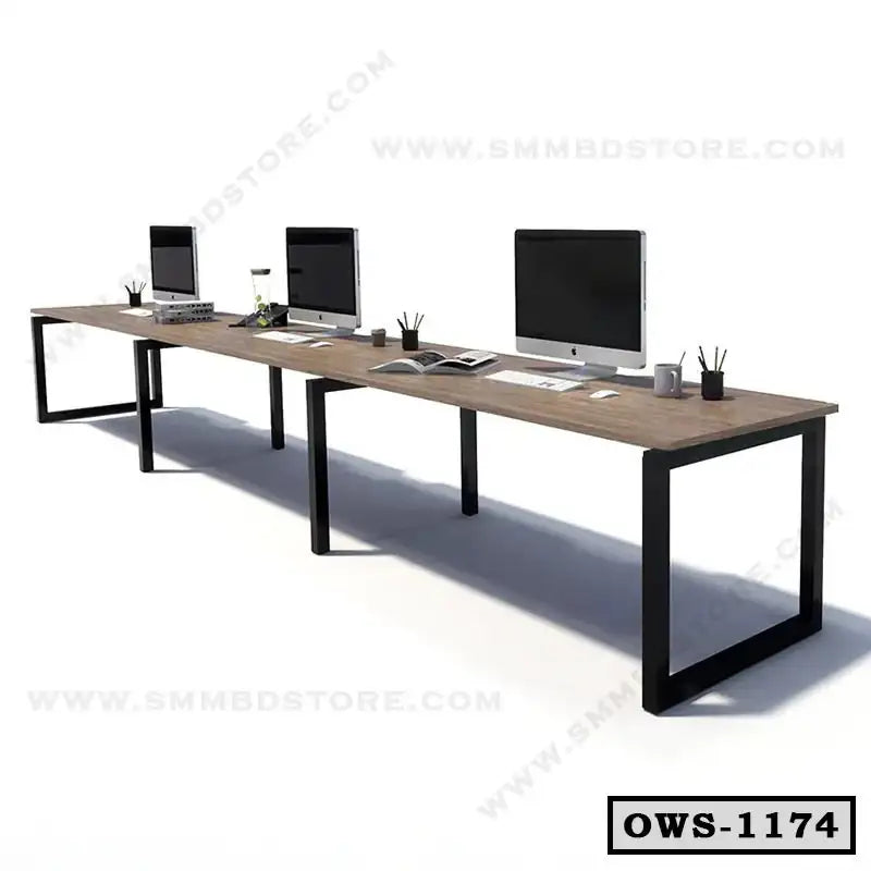 1-2-3 Person Office Employee Desk OWS-1174 Secondary image