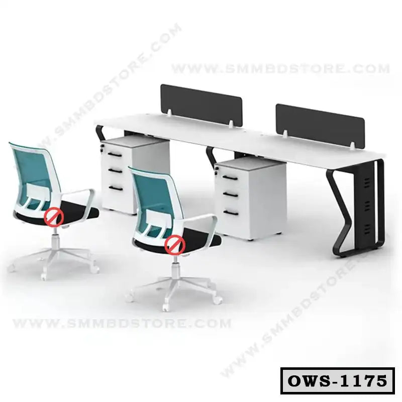 New Design Office Workstation Table Price in BD OWS-1175 Secondary image