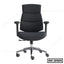 Ergonomic black office chair with adjustable armrests and swivel wheels, model OC-2464
