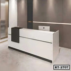 Premium White and Black Reception Desk RT-2707