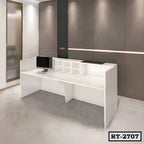 Premium White and Black Reception Desk RT-2707