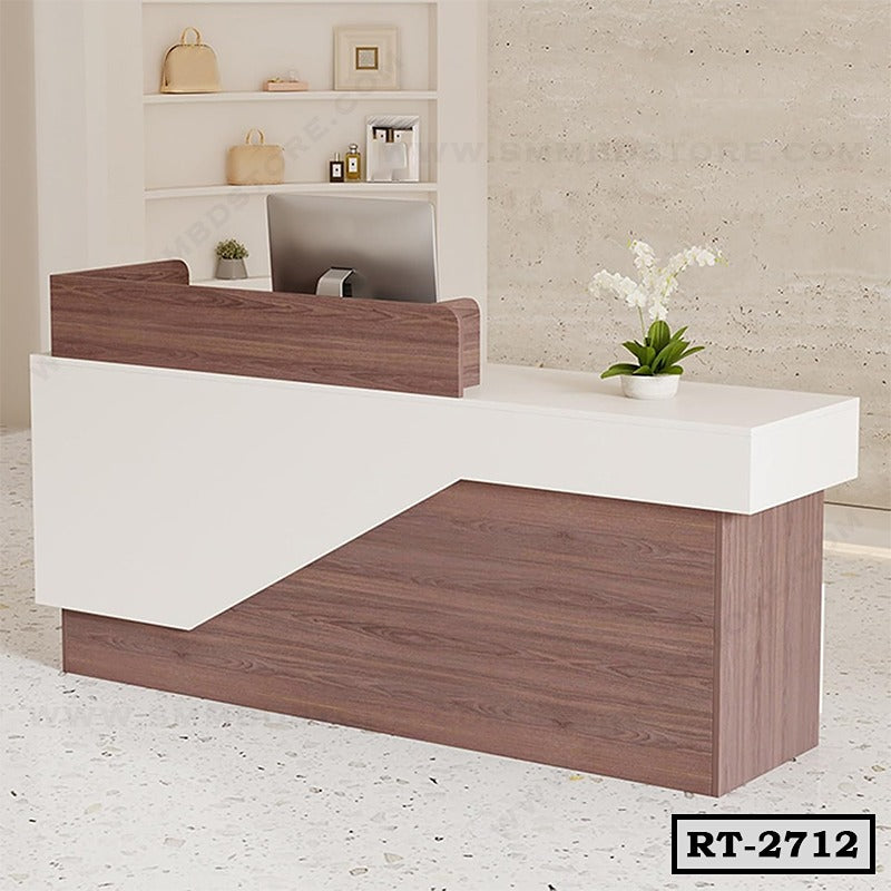 Modern Reception Desk with Storage Cabinet RT-2712 Secondary image