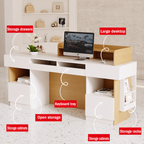 Modern Reception Desk with Storage Cabinet RT-2712