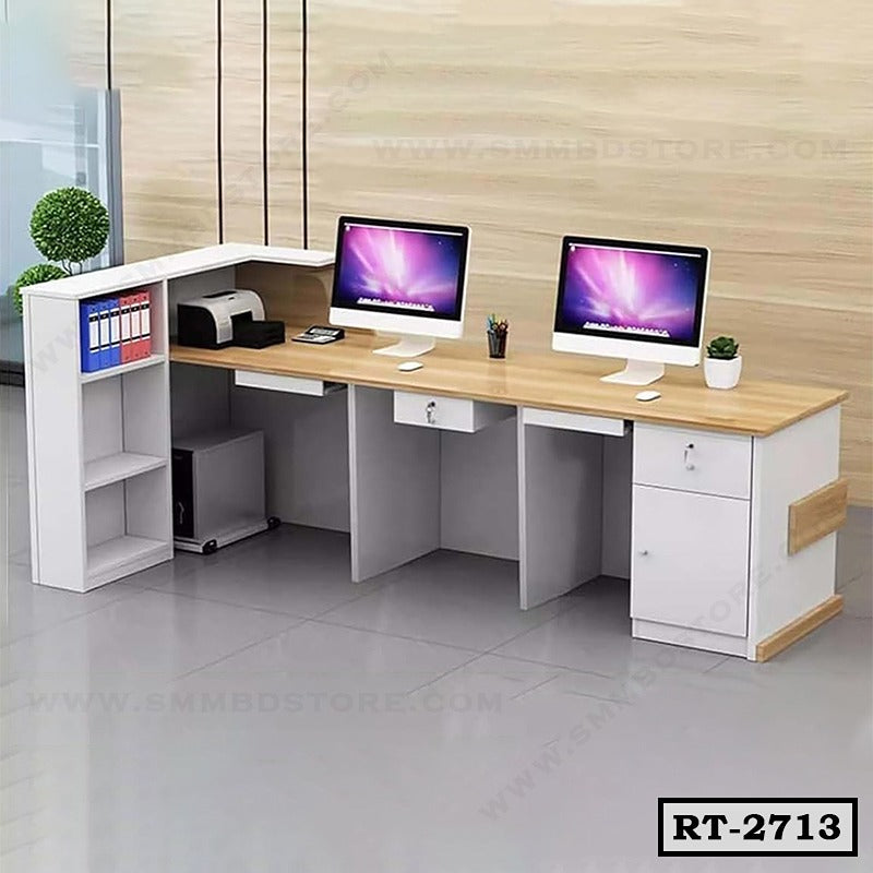 Two User Contemporary Office Reception Table RT-2713