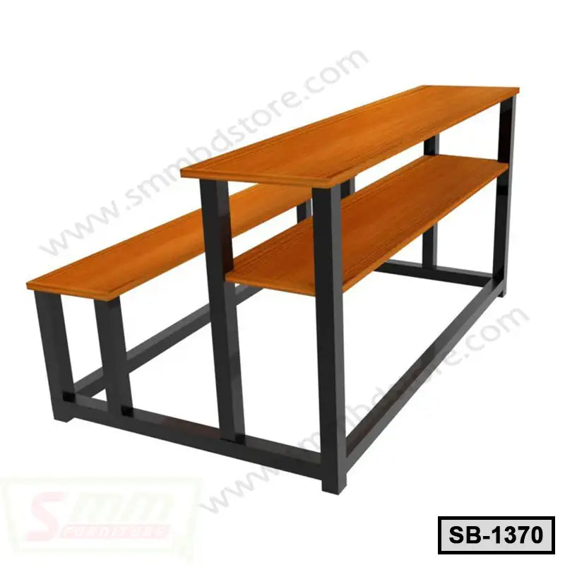 3-Seater Wooden School Bench SB-1370 Secondary image