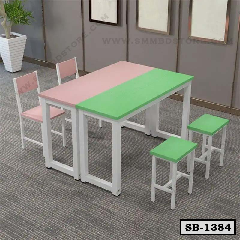 Colorful School Desk and Chair Set SB-1384