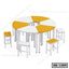 Classroom Table and Chair Set | Kids School Table and Chair Set SB-1389