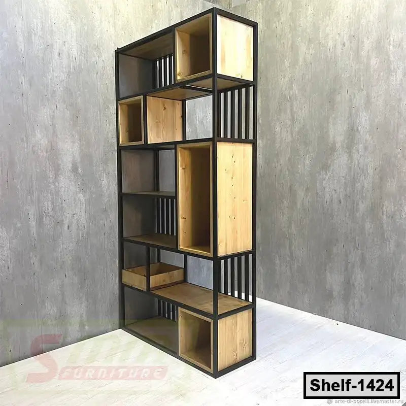 Industrial Metal Bookshelf Unit Display Rack Price in Bangladesh (Shelf-1424) Secondary image