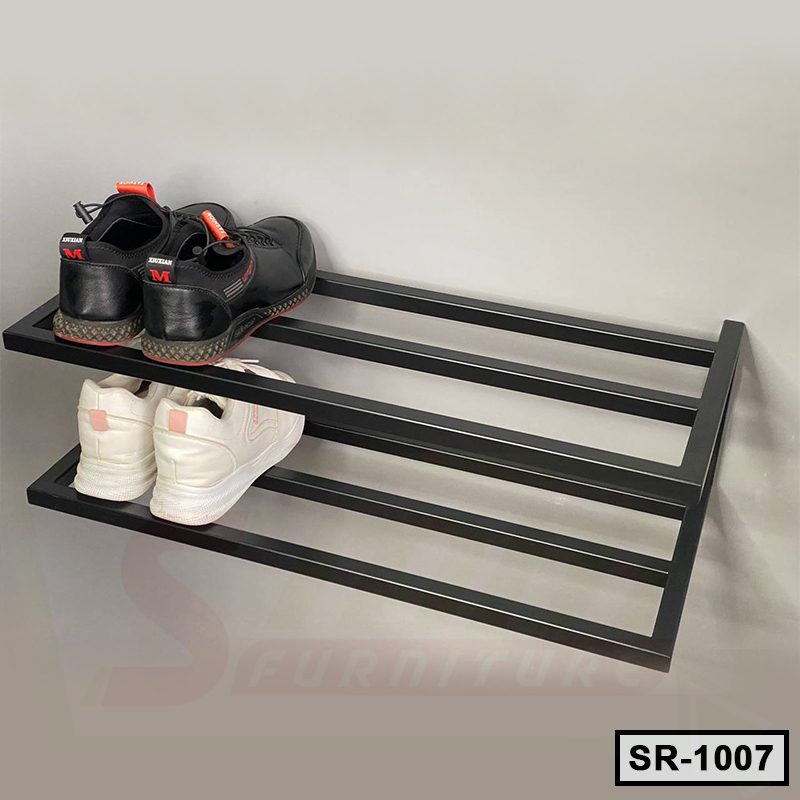 2 Tier Industrial Wall Mount Shoe Rack SR-1007