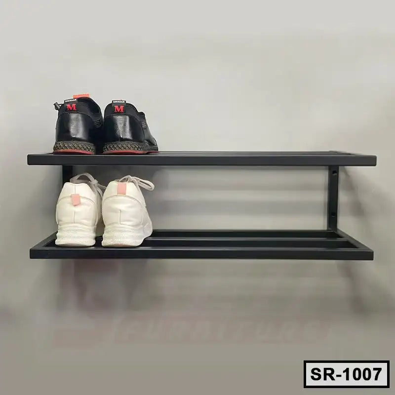 2 Tier Industrial Wall Mount Shoe Rack SR-1007 Secondary image