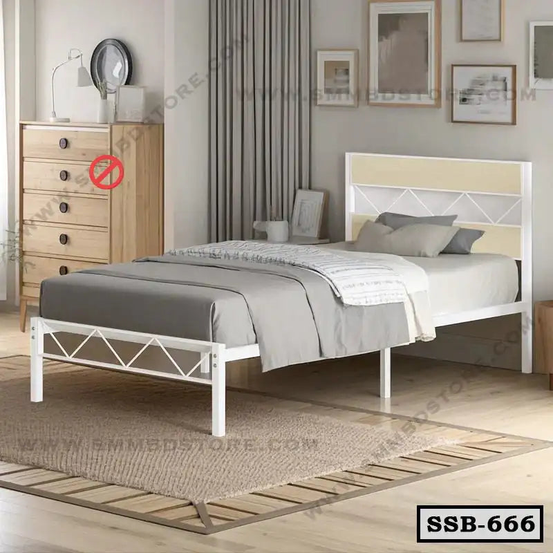 Modern Strength Single Metal Bed-SSB-666–SMM BD STORE