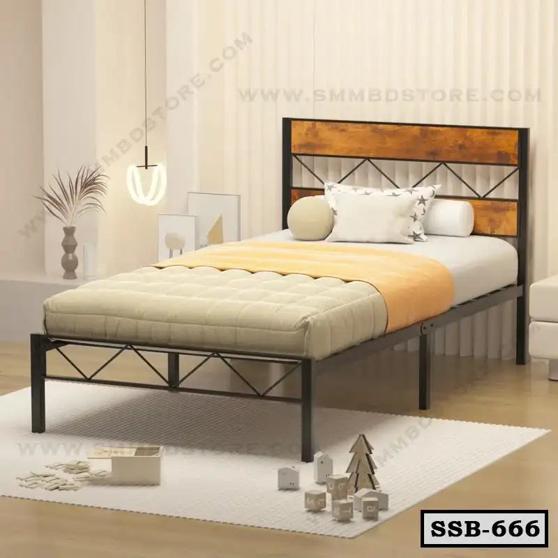 Modern Strength Single Metal Bed-SSB-666–SMM BD STORE