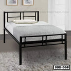 Space-Saving Single Metal Bed for Home-SSB-668