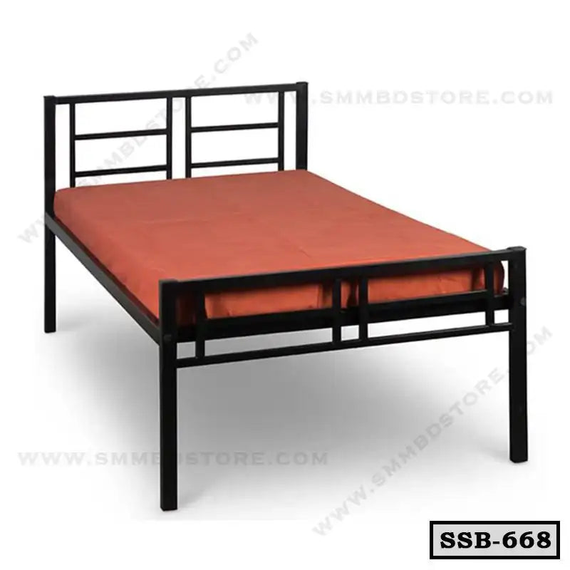 Space-Saving Single Metal Bed for Home-SSB-668