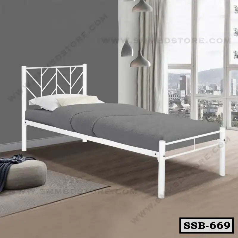 Strong Modern Single Steel Bed