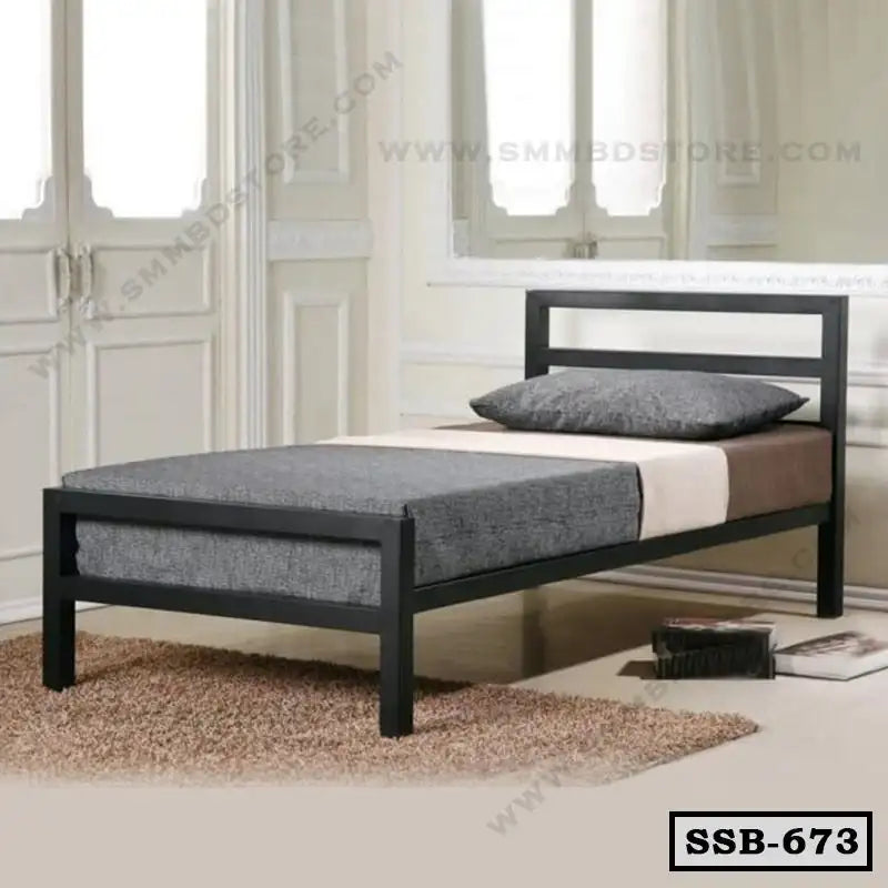 Modern Single Metal Bed Design Main image