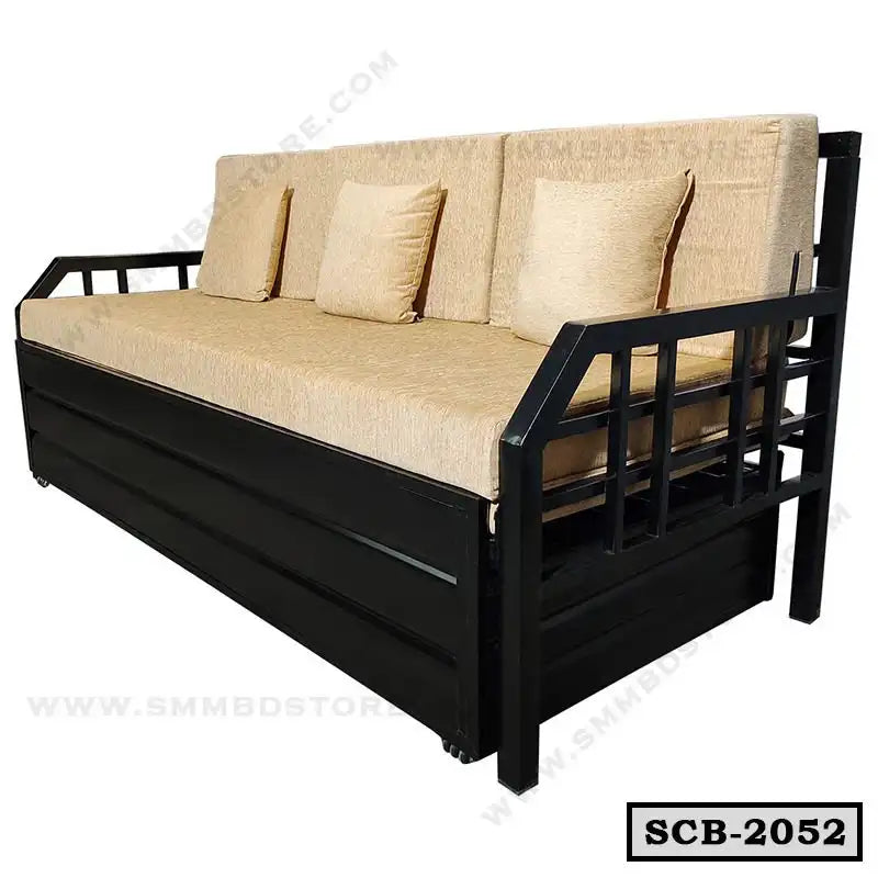 3 Seater Metal Sofa Cum Bed SCB-2052 Secondary image