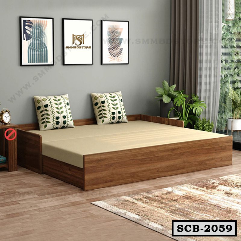 Melamine Board Folding Sofa Cum Bed SCB-2059
