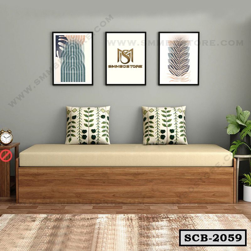 Melamine Board Folding Sofa Cum Bed SCB-2059