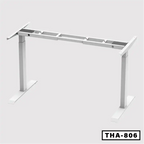 Adjustable standing computer desk metal frame, modern office furniture, THA-806 model