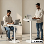 Round Adjustable Laptop Table-THA-801
