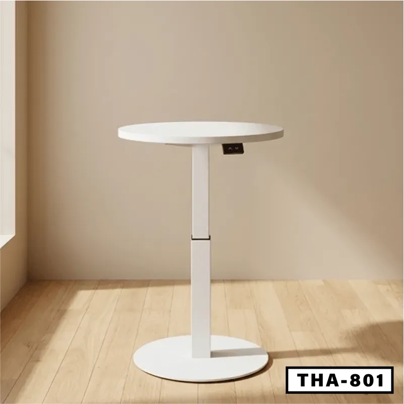 Round Adjustable Laptop Table-THA-801