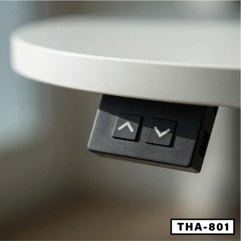 Round Adjustable Laptop Table-THA-801