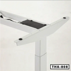 Adjustable standing desk frame with double motors, sturdy metal construction, THA-808 model