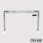 Electric standing desk frame with double motors, digital height control, white finish