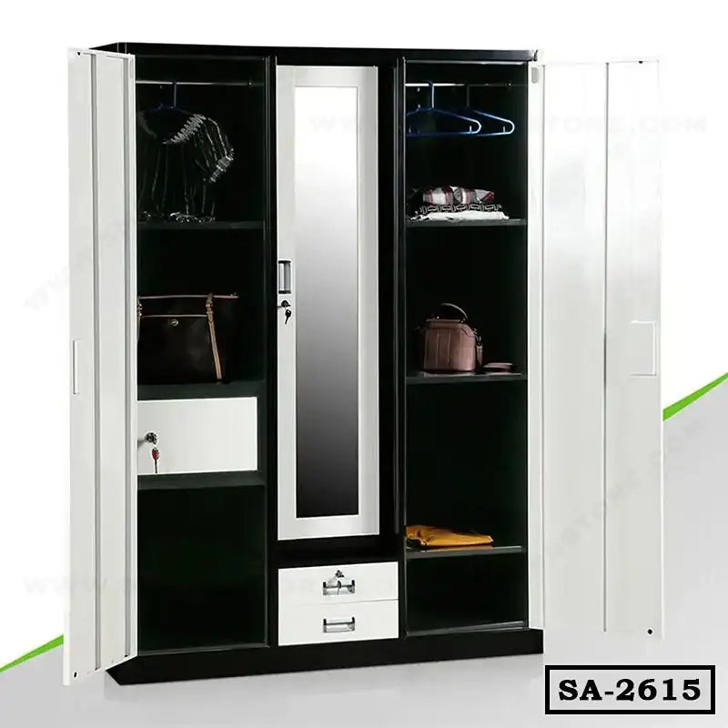 Monochrome Elegance Almirah-SA-2615