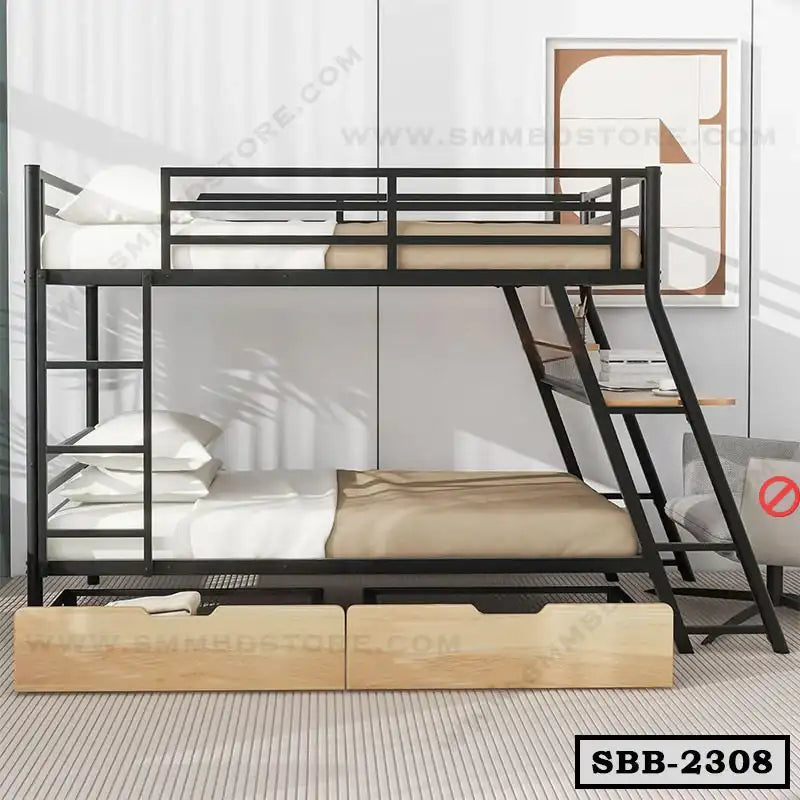 Space-saving Metal Bunk Bed with Desk SBB-2308 Secondary image