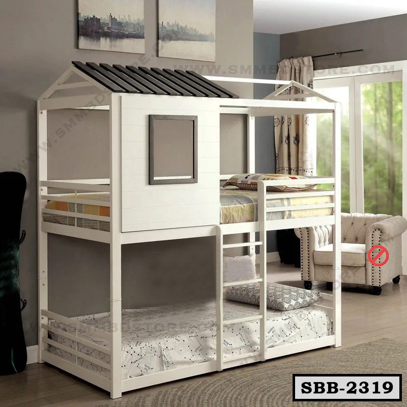 Metal Twin Over Twin Bunk Bed SBB-2319