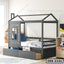 Twin Size House Platform Bed Frame with 2 Storage Drawer SBB-2322
