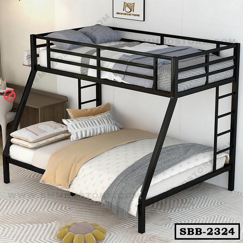 Space Saving Metal Bunk Bed With 2 Ladders SBB-2324