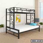 Modern New Twin Over Bunk Bed in Metal Finish SBB-2328
