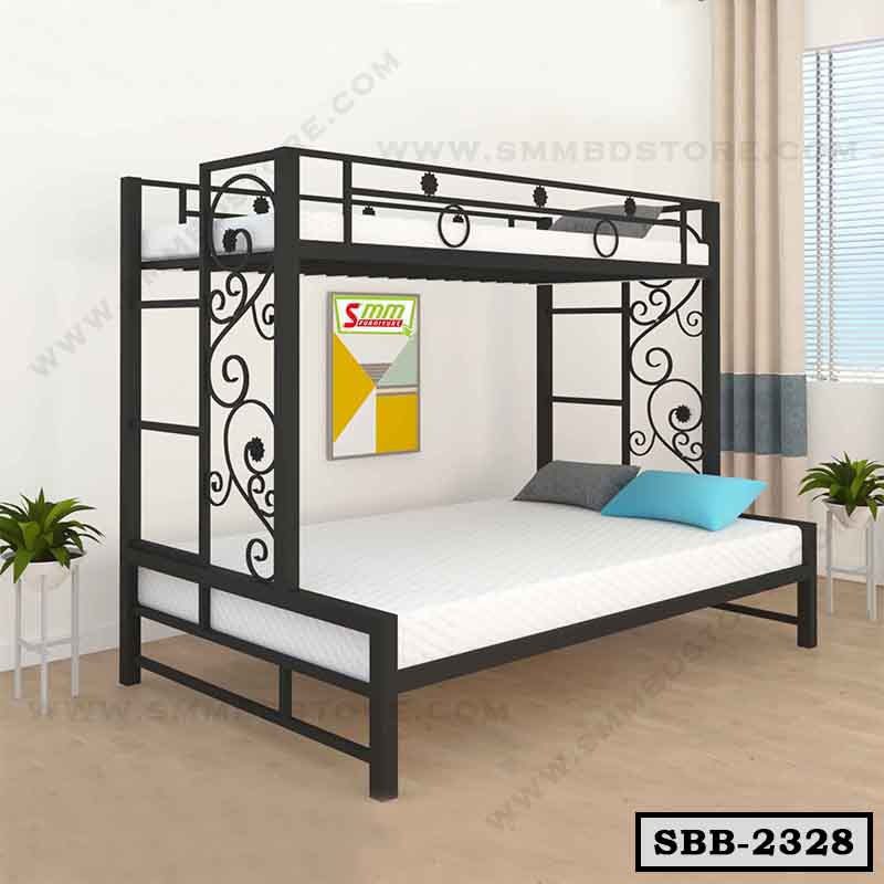 Modern New Twin Over Bunk Bed in Metal Finish SBB-2328