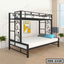 Modern New Twin Over Bunk Bed in Metal Finish SBB-2328