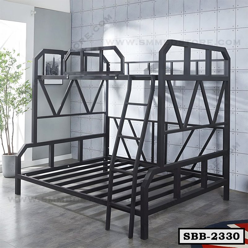 Queen Over Queen Metal Bunk Bed SBB-2330