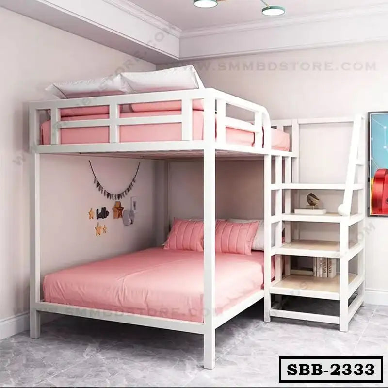 Double Steel Bunk Bed With Stair SBB-2333 Secondary image