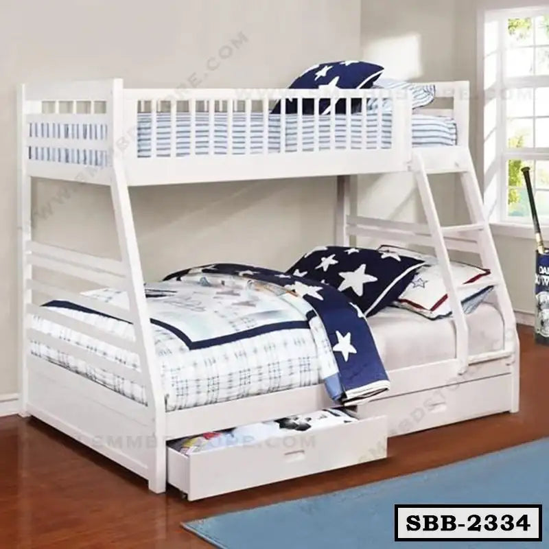 Steel Bunk Bed with Storage | SBB-2334-SMM BD STORE