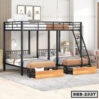 Triple Bunk Bed with drawer-SBB-2337