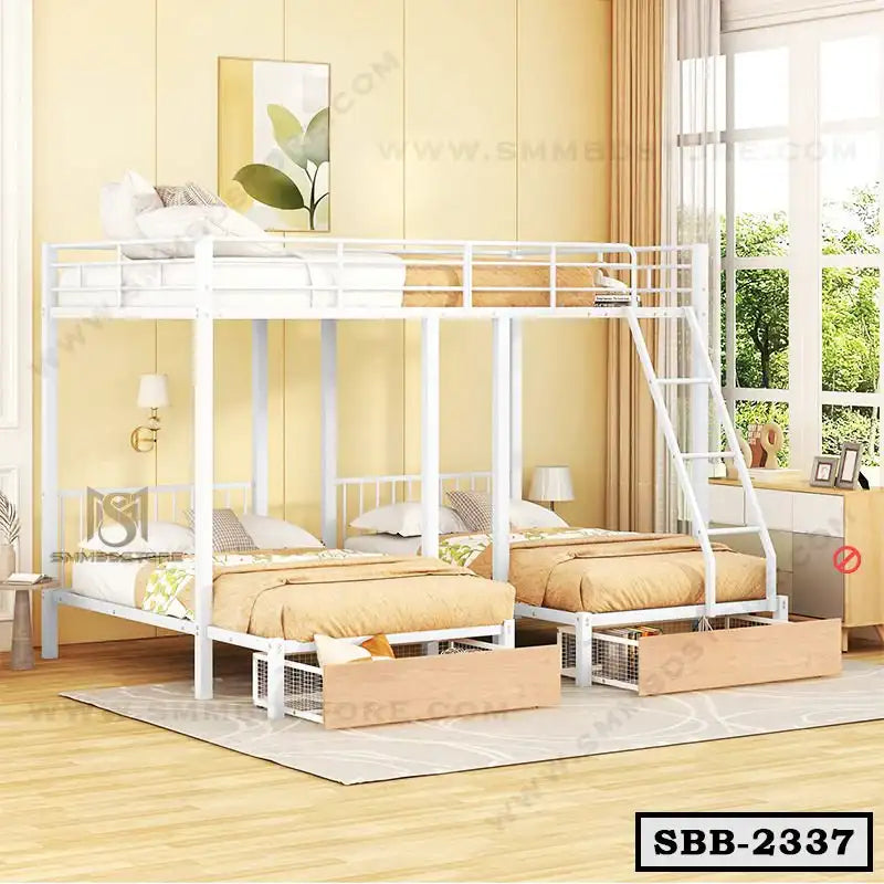 Triple Bunk Bed with drawer-SBB-2337