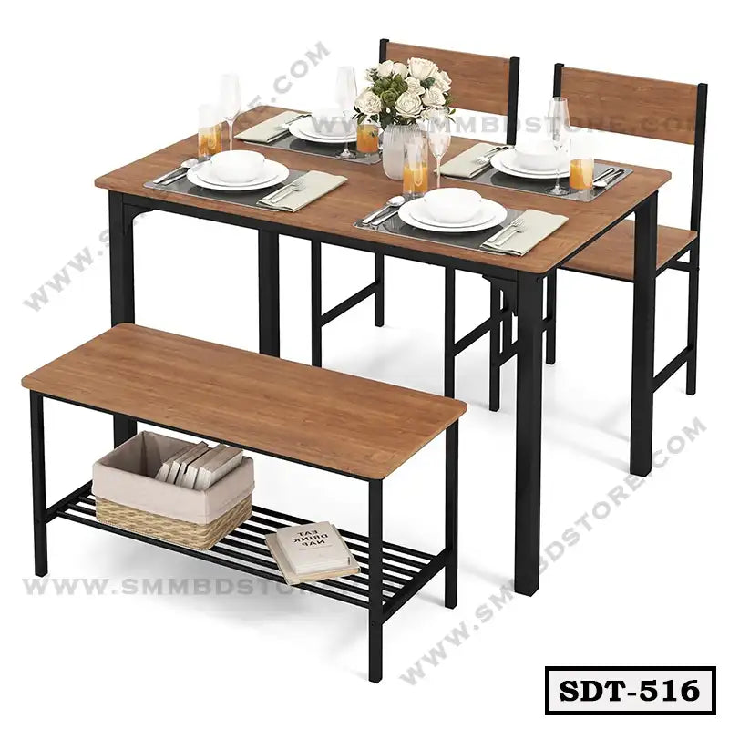 Dining Table With Chair and Storage Table SDT-516 Secondary image